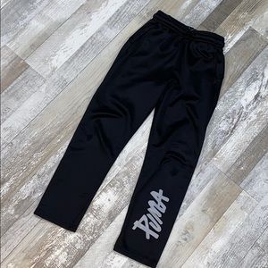 Like New Boy's Black & Gray Puma Sweatpants Sz 8